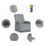Liftable reclining electric massage chair light gray fabric by , Armchairs - Ref: Foro24-3204128, Price: 352,57 €, Discount: %