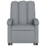 Liftable reclining electric massage chair light gray fabric by , Armchairs - Ref: Foro24-3204128, Price: 352,57 €, Discount: %