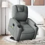 Sillón de masaje eléctrico reclinable elevable tela gris oscuro de , Sillones - Ref: Foro24-3204405, Precio: 355,52 €, Descue...