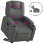 Sillón de masaje eléctrico reclinable elevable tela gris oscuro de , Sillones - Ref: Foro24-3204405, Precio: 355,52 €, Descue...