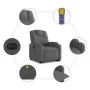 Sillón de masaje eléctrico reclinable elevable tela gris oscuro de , Sillones - Ref: Foro24-3204405, Precio: 355,52 €, Descue...