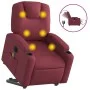 Sillón de masaje elevable eléctrico tela rojo tinto de , Sillones - Ref: Foro24-3204407, Precio: 356,24 €, Descuento: %