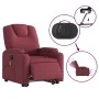 Sillón de masaje elevable eléctrico tela rojo tinto de , Sillones - Ref: Foro24-3204407, Precio: 356,24 €, Descuento: %