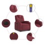 Red fabric electric elevating massage chair by , Armchairs - Ref: Foro24-3204407, Price: 328,68 €, Discount: %