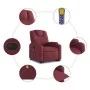 Sillón de masaje elevable eléctrico tela rojo tinto de , Sillones - Ref: Foro24-3204407, Precio: 356,24 €, Descuento: %
