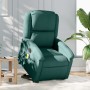 Electric massage chair with adjustable recliner, dark green fabric by , Armchairs - Ref: Foro24-3204206, Price: 320,40 €, Dis...