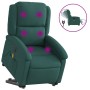 Electric massage chair with adjustable recliner, dark green fabric by , Armchairs - Ref: Foro24-3204206, Price: 320,40 €, Dis...