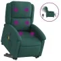 Sillón masaje eléctrico reclinable elevable tela verde oscuro de , Sillones - Ref: Foro24-3204206, Precio: 343,12 €, Descuent...
