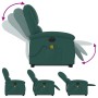 Electric massage chair with adjustable recliner, dark green fabric by , Armchairs - Ref: Foro24-3204206, Price: 320,40 €, Dis...