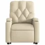 Sillón de masaje eléctrico reclinable elevable tela crema de , Sillones - Ref: Foro24-3204755, Precio: 356,49 €, Descuento: %