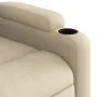 Sillón de masaje eléctrico reclinable elevable tela crema de , Sillones - Ref: Foro24-3204755, Precio: 356,49 €, Descuento: %