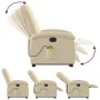Anhebbarer elektrischer Massagesessel mit cremefarbenem Stoff von , Sessel - Ref: Foro24-3204137, Preis: 340,75 €, Rabatt: %
