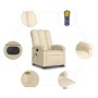 Anhebbarer elektrischer Massagesessel mit cremefarbenem Stoff von , Sessel - Ref: Foro24-3204137, Preis: 319,67 €, Rabatt: %