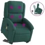 Silla de masaje reclinable de pie de tela verde oscura de , Sillones - Ref: Foro24-3204182, Precio: 292,42 €, Descuento: %