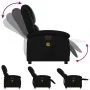 Black synthetic leather electric reclining massage chair by , Armchairs - Ref: Foro24-3204219, Price: 258,98 €, Discount: %