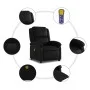 Black synthetic leather electric reclining massage chair by , Armchairs - Ref: Foro24-3204219, Price: 258,98 €, Discount: %