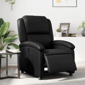 Black Faux Leather Power Recliner by , Armchairs - Ref: Foro24-3204212, Price: 247,74 €, Discount: %