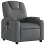 Gray synthetic leather electric reclining massage chair by , Armchairs - Ref: Foro24-3204426, Price: 264,45 €, Discount: %