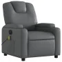 Sillón de masaje reclinable eléctrico cuero sintético gris de , Sillones - Ref: Foro24-3204426, Precio: 288,33 €, Descuento: %
