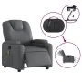 Sillón de masaje reclinable eléctrico cuero sintético gris de , Sillones - Ref: Foro24-3204426, Precio: 288,33 €, Descuento: %