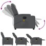 Gray synthetic leather electric reclining massage chair by , Armchairs - Ref: Foro24-3204426, Price: 264,45 €, Discount: %