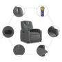 Sillón de masaje reclinable eléctrico cuero sintético gris de , Sillones - Ref: Foro24-3204426, Precio: 288,33 €, Descuento: %