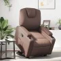 Sillón reclinable elevable cuero sintético marrón de , Sillones - Ref: Foro24-3204432, Precio: 285,46 €, Descuento: %