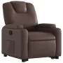 Sillón reclinable elevable cuero sintético marrón de , Sillones - Ref: Foro24-3204432, Precio: 285,46 €, Descuento: %