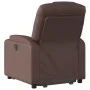 Sillón reclinable elevable cuero sintético marrón de , Sillones - Ref: Foro24-3204432, Precio: 285,46 €, Descuento: %
