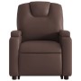 Hochklappbarer Liegesessel aus braunem Kunstleder von , Sessel - Ref: Foro24-3204432, Preis: 267,28 €, Rabatt: %