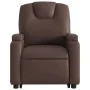 Sillón reclinable elevable cuero sintético marrón de , Sillones - Ref: Foro24-3204432, Precio: 285,46 €, Descuento: %