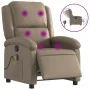 Cappuccino Synthetic Leather Electric Massage Recliner by , Armchairs - Ref: Foro24-3204225, Price: 259,28 €, Discount: %