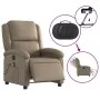 Cappuccino Synthetic Leather Electric Massage Recliner by , Armchairs - Ref: Foro24-3204225, Price: 259,28 €, Discount: %
