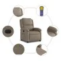 Cappuccino Synthetic Leather Electric Massage Recliner by , Armchairs - Ref: Foro24-3204225, Price: 259,28 €, Discount: %