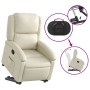 Cream-colored artificial leather liftable recliner chair by , Armchairs - Ref: Foro24-3204227, Price: 262,13 €, Discount: %