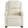 Cream-colored artificial leather liftable recliner chair by , Armchairs - Ref: Foro24-3204227, Price: 280,33 €, Discount: %