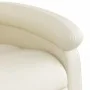 Cream-colored artificial leather liftable recliner chair by , Armchairs - Ref: Foro24-3204227, Price: 280,33 €, Discount: %