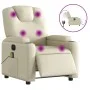 Cremefarbener elektrisch verstellbarer Massagesessel aus Kunstleder von , Sessel - Ref: Foro24-3204424, Preis: 277,54 €, Raba...