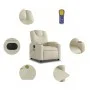 Cremefarbener elektrisch verstellbarer Massagesessel aus Kunstleder von , Sessel - Ref: Foro24-3204424, Preis: 277,54 €, Raba...