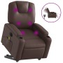 Brown synthetic leather electric lift massage chair by , Armchairs - Ref: Foro24-3204453, Price: 376,85 €, Discount: %