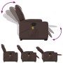 Brown synthetic leather electric lift massage chair by , Armchairs - Ref: Foro24-3204453, Price: 376,85 €, Discount: %