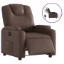 Brown Faux Leather Power Recliner by , Armchairs - Ref: Foro24-3204418, Price: 244,35 €, Discount: %
