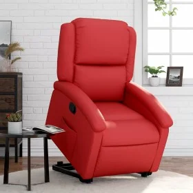 Red artificial leather lifting recliner by , Armchairs - Ref: Foro24-3204231, Price: 280,42 €, Discount: %