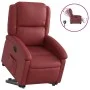 Sillón elevable eléctrico cuero artificial rojo tinto de , Sillones - Ref: Foro24-3204244, Precio: 331,12 €, Descuento: %