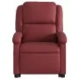 Sillón elevable eléctrico cuero artificial rojo tinto de , Sillones - Ref: Foro24-3204244, Precio: 331,12 €, Descuento: %