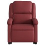Sillón elevable eléctrico cuero artificial rojo tinto de , Sillones - Ref: Foro24-3204244, Precio: 310,47 €, Descuento: %