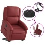 Sillón elevable eléctrico cuero artificial rojo tinto de , Sillones - Ref: Foro24-3204244, Precio: 310,47 €, Descuento: %