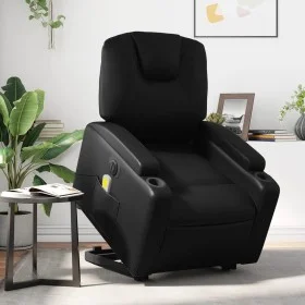 Elektrischer Massagesessel aus schwarzem Kunstleder von , Sessel - Ref: Foro24-3204451, Preis: 353,53 €, Rabatt: %