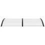 Marquesina para puerta PC negro 200x100 cm de vidaXL, Toldos - Ref: Foro24-45627, Precio: 73,43 €, Descuento: %
