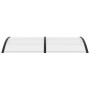 Schwarzes PC-Türvordach 200x100 cm von vidaXL, Markisen - Ref: Foro24-45627, Preis: 72,21 €, Rabatt: %